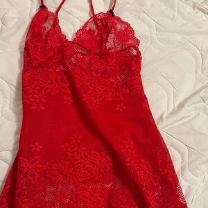 Victoria's Secret Scarlet Lace Chemise